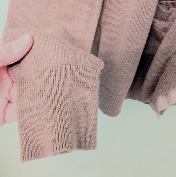 LOFT Brown Ruffle Cardigan - Picture 4 of 4